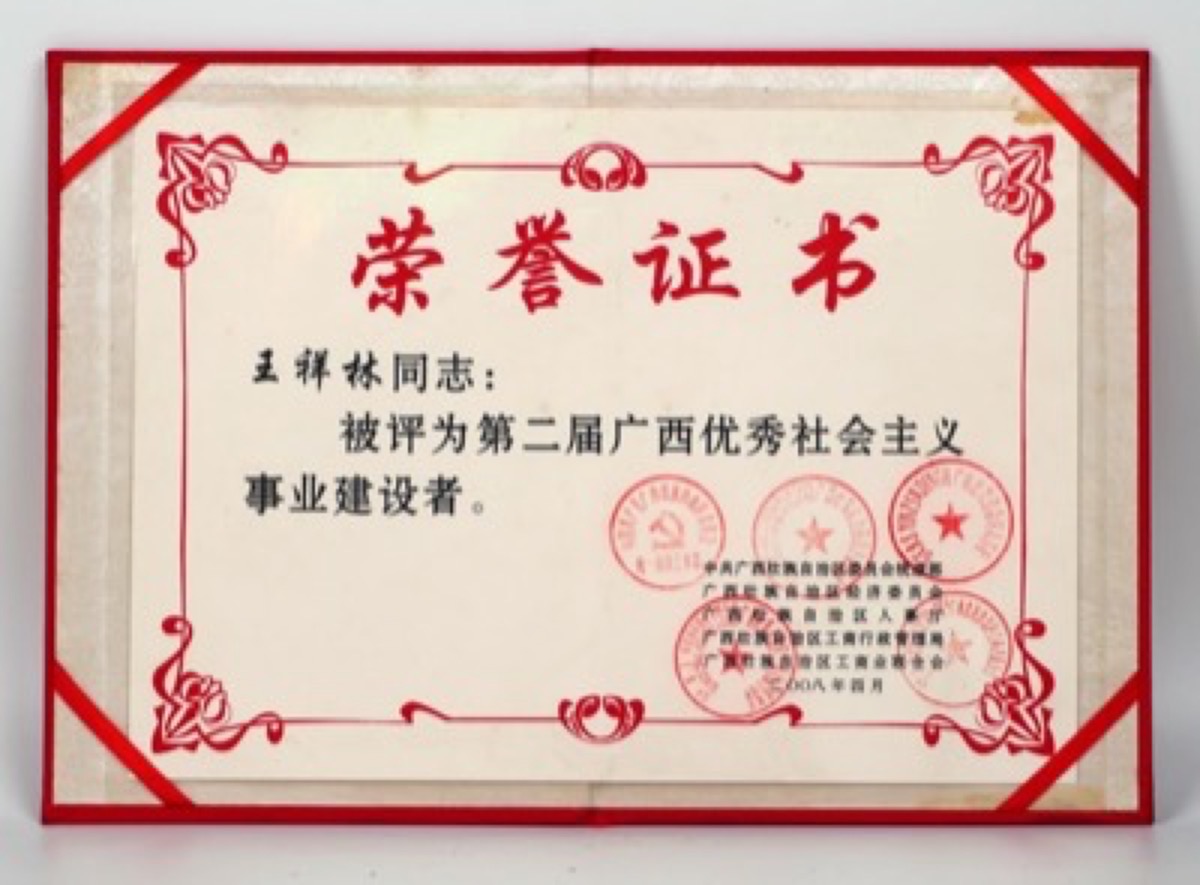 2008广西优秀社会主义事业建设者