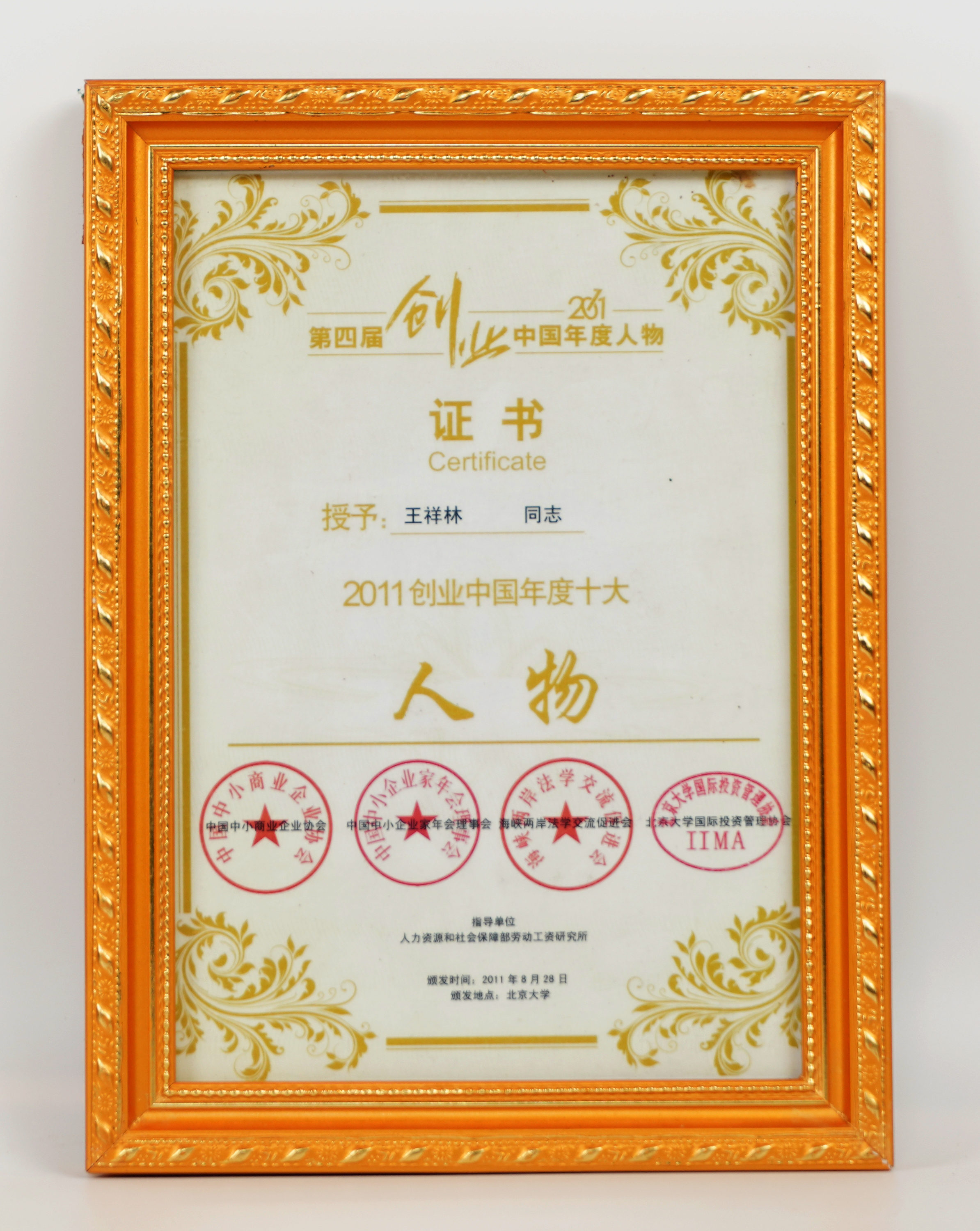 2011年创业中国年度十大人物